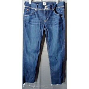 Hudson Collin Flap Skinny Jeans Womens Size 31 Dark Wash Stretch Casual Style
